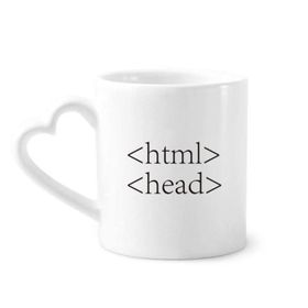 Dıythinker 350 ml Programcı İfadesi HTML Kupaları Çömlekçilik Seramik Kupa