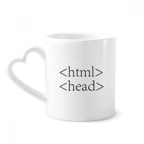 Dıythinker 350 ml Programcı İfadesi HTML Kupaları Çömlekçilik Seramik Kupa