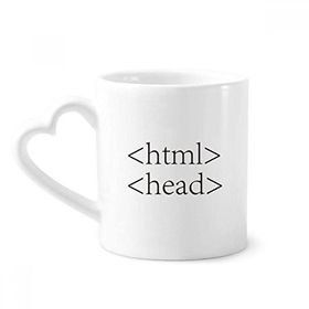 Dıythinker 350 ml Programcı İfadesi HTML Kupaları Çömlekçilik Seramik Kupa