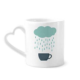 Dıythinker 350 ml Rain Cloud Cup Smile Face Weather Kupaları Seramik Kupa