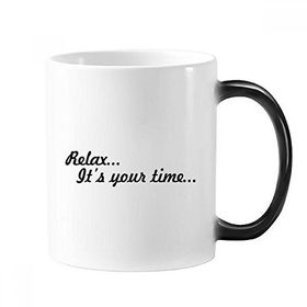 Dıythinker 350 ml Relax Time Alıntısı Değişen Renk Kupa