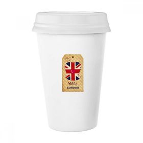 Dıythinker 350 ml Resmi Şapka Birleşik Krallık Londra Damgası Britanya Klasik Kupa Beyaz Çömlekçilik Seramik Kupa