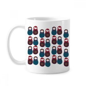 Dıythinker 350 ml Rusya Erkek Kız Bebek Rus Matryoshka Klasik Kupa