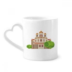 Dıythinker 350 ml Rusya İllüstrasyon Ulusal Sembolü Simgesi Kupaları Seramik Kupa