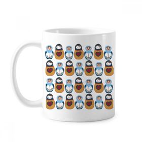 Dıythinker 350 ml Rusya Oyuncak Bebek Posteri Matryoshka Ülke Kültürü Klasik Kupa