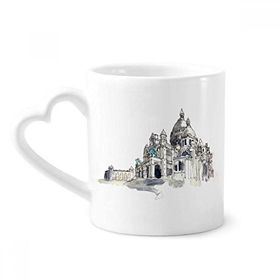 Dıythinker 350 ml Sacre-Coeur Paris Fransa Kupaları Seramik Kupa