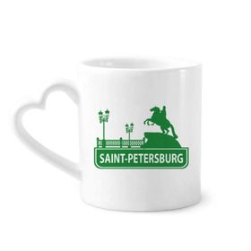 Dıythinker 350 ml Saint.Petersburg Amerika Simgesi Kupaları Seramik Kupa