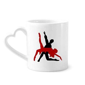 Dıythinker 350 ml Sanat Düet Dans Sosyal Dans Kupaları Seramik Kupa