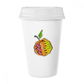 Dıythinker 350 ml Sarı El Boyaması Yiyecek Meksika Kültürü Element İllüstrasyon Klasik Kupa