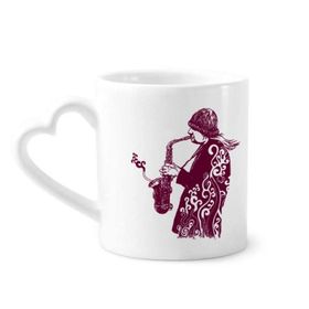 Dıythinker 350 ml Sax Jazz Müzik Sokak Kültürü Kupaları Seramik Kupa