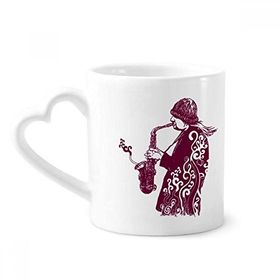 Dıythinker 350 ml Sax Jazz Müzik Sokak Kültürü Kupaları Seramik Kupa