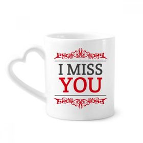 Dıythinker 350 ml Sevgililer Günü I Miss You Kupaları Seramik Kupa