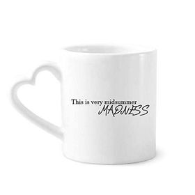 Dıythinker 350 ml Shakespeare Yaz Ortası Çılgınlık Kupaları Seramik Kupa