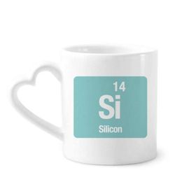 Dıythinker 350 ml Si Silikon Kimyasal Element Bilim Kupaları Seramik Kupa