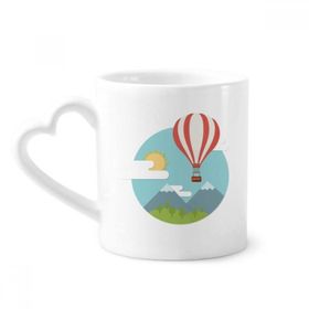 Dıythinker 350 ml Sıcak Hava Balonu Güneş Bulut Desenli Kupaları Seramik Kupa