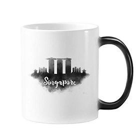 Dıythinker 350 ml Singapur Mürekkep Şehir Değişen Renk Kupa