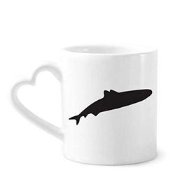 Dıythinker 350 ml Streamline Shark Fierce Fish Silhouette Kupaları Seramik Kupa