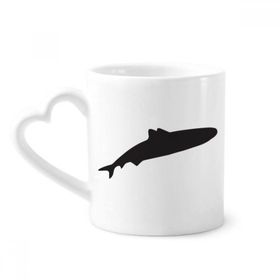 Dıythinker 350 ml Streamline Shark Fierce Fish Silhouette Kupaları Seramik Kupa