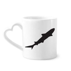 Dıythinker 350 ml Streamline Shark Fierce Silhouette Kupaları Seramik Kupa