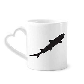 Dıythinker 350 ml Streamline Shark Fierce Silhouette Kupaları Seramik Kupa