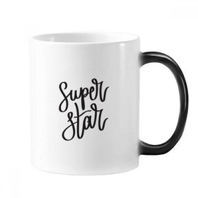Dıythinker 350 ml Super Star Alıntılı Değişen Isıya Duyarlı Renk Kupa