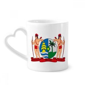 Dıythinker 350 ml Suriname Güney Ameica Ulusal Amblem Kupaları Seramik Kupa