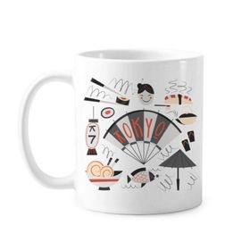 Dıythinker 350 ml Sushi Geyşa Japonya Tokyo Kültürel Japon Tarzı Klasik Kupa