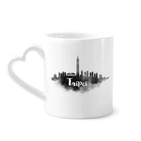 Dıythinker 350 ml Taipei Tayvan Çin Simgesi Mürekkep Şehir Kupaları Seramik Kupa