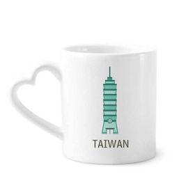 Dıythinker 350 ml Tayvan Attractions 101 Bina Seyahat Kupaları Seramik Kupa