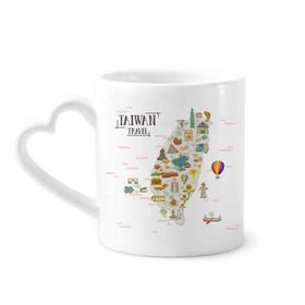 Dıythinker 350 ml Tayvan Seyahat Gezi Yerleri Çin Kupaları Çömlekçilik Seramik Kupa