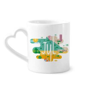 Dıythinker 350 ml Temmuz Ayı Sezonu İllüstrasyon Kupaları Seramik Kupa