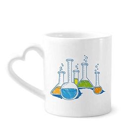 Dıythinker 350 ml Test Tüpü Sıvı Kimya Desenli Kupaları Seramik Kupa