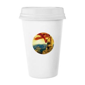 Dıythinker 350 ml The Great Wall Lion Huabiao Kurdele Klasik Kupa