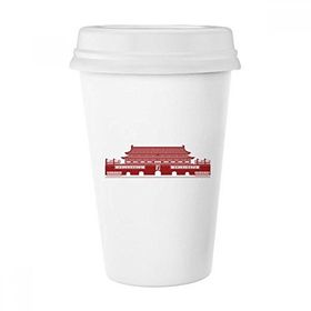 Dıythinker 350 ml Tiananmen Chairman Mao Kırmızı Çin Klasik Kupa