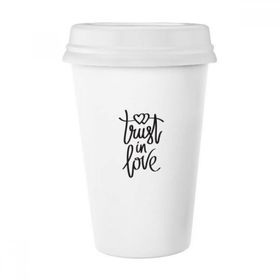 Dıythinker 350 ml Trust In Love Alıntı Klasik Kupa