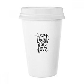 Dıythinker 350 ml Trust In Love Alıntı Klasik Kupa
