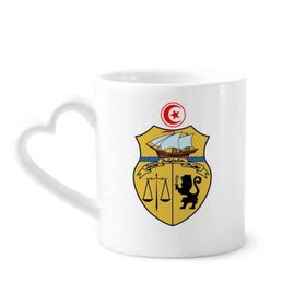 Dıythinker 350 ml Tunus Asya Ulusal Amblem Kupaları Seramik Kupa