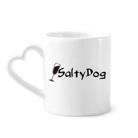 Dıythinker 350 ml Tuzlu Köpek Tuzlu Kokteyl Kupası Kupaları Seramik Kupa