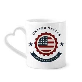 Dıythinker 350 ml USA Shied Independent Day America Kupaları Seramik Kupa