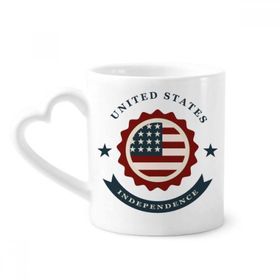 Dıythinker 350 ml USA Shied Independent Day America Kupaları Seramik Kupa