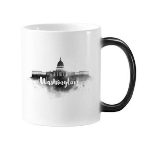 Dıythinker 350 ml Washington America Mürekkep Şehir Değişen Renk Kupa