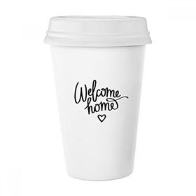 Dıythinker 350 ml Welcome Home Alıntı Klasik Kupa