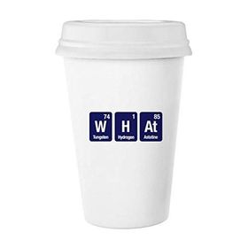 Dıythinker 350 ml What Chemical Element Science Klasik Kupa Beyaz Çömlekçilik Seramik Kupa