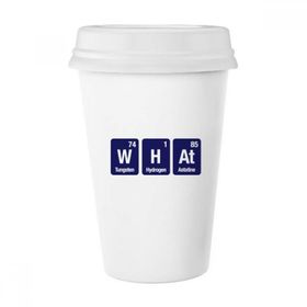 Dıythinker 350 ml What Chemical Element Science Klasik Kupa Beyaz Çömlekçilik Seramik Kupa
