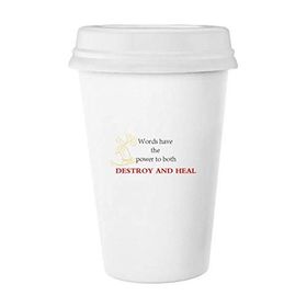 Dıythinker 350 ml Words Have Power To Heal Buddha Alıntı Klasik Kupa