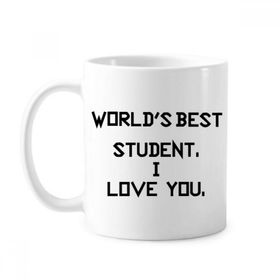 Dıythinker 350 ml World Best Studentã¯å'I Love You.Öğrenci Sözü Klasik Kupa