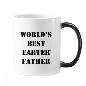 Dıythinker 350 ml World's Best Father Festival Alıntısı Değişen Renk Kupa