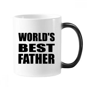 Dıythinker 350 ml World's Best Father Festival Alıntısı Değişen Renk Kupa