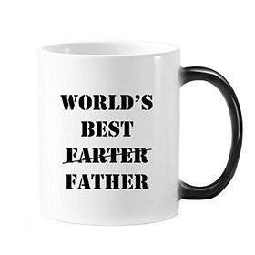 Dıythinker 350 ml World's Best Father Festival Alıntısı Değişen Renk Kupa