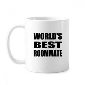 Dıythinker 350 ml World's Best Roommate Mezuniyet Sezonu Klasik Beyaz Çömlekçilik Seramik Saplı Kupa